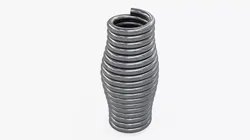 Steel Barrel Coil Spring 3D model