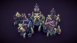 Undead RTS Building Set - Render Scene - PS