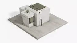 Underground Military Bunker Access Point 3D model