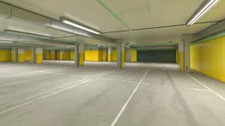 Underground Parking Lot Interior 3D model
