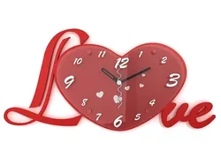 wall clock love shape