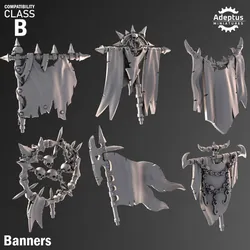 Banners - Design Option 2. Renegades and Heretics. Compatibility Class B.