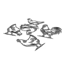 Chicken Family Wall Art Set.3mf