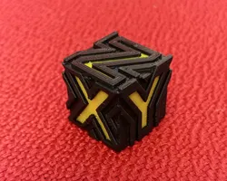 Dual XYZ Test Calibration Cube 20mm