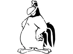 Foghorn Leghorn stencil