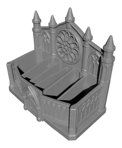 Gothic Cathedral Makeup & Desk Organizer STL | Dark Decor | Vanity Table Accent | For Gothic Lovers