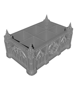 Gothic Makeup & Desk Organizer STL | Dark Academia Vanity Makeup | Brush Holder | Gargoyle Holder