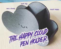 Happy cloud pen holder