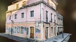 Old patched house scan