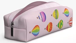 Pencil Case with Balloon Pattern Opened 3D model