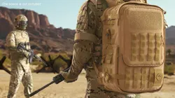 Tactical Backpack with MOLLE System 3D model