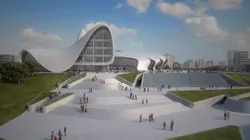 3D model Heydar Aliyev center Revit 3D model