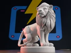 3D printer bestanden | 3MF | Porcelain Lion
