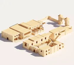 ancient desert building 3D model