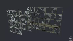 Broken Windows Low-poly 3D model