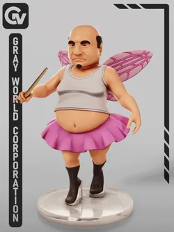 Characters & Creatures STL Download - Roy The Save Fairy | Shrekby Gray World Corporation