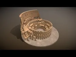 Colosseum roman coliseum Low-poly 3D model