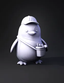 Create a miniature cute penguin to put it as gifts like happy meal