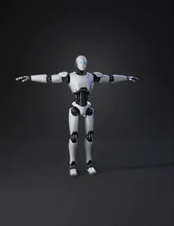create for me owner full robot that look like mind blowing desing