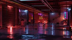 Cyberpunk corridor 3D model