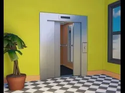 Elevator and door Low-poly 3D model