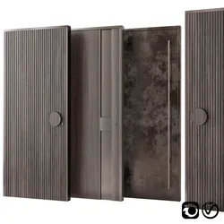 Entrance door collection 3D model