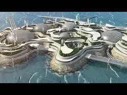 Future City architecture Eco energy 3D model