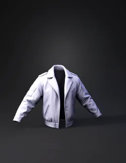 gray leather bomber jacket with zip pockets and ribbed cuffs