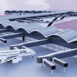 Hong Kong International Airport 3D model