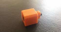 Linear guide stopper for 20x20 aluminium profile