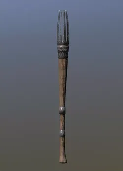 Medieval Torch Low-poly 3D model