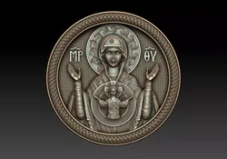 Mother of god with child 3D model