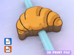 Other STL تنزيل - Straw Topper croissant bread - TeoRk