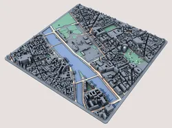 Props & Terrain STL تنزيل - Louvre Museum Paris 3D Model - Iconic French Architecture - 1xMerch