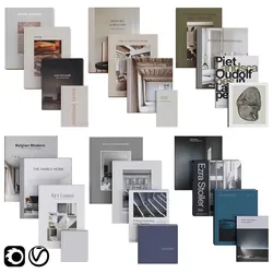 Set of Books 01 3D model