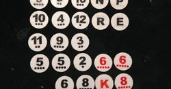 Settlers of Catan Number/Letter tokens, for dual extrusion