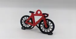 Spinning Wheel Bike Keychain