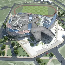 Sports Complex 01 Low-poly 3D model