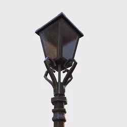 Street Light Low-poly 3D model