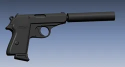 WALTHER PPK Silencer & FULL MODEL
