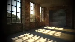 warehouse interior  Low-poly 3D model