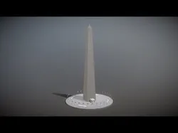 Washington Monument Low-poly 3D model