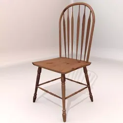 3D Model Windsor Side Chair 3D model