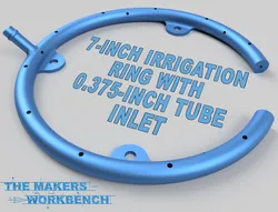 7-Inch Irrigation Ring With 0.375-Inch Tube Inlet