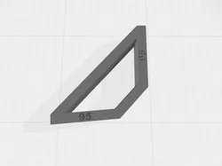 95 degree square