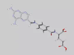 Aminopterin molecule 3D model