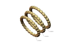 Bead vintage flower egg eternity stacking band US sizes 7 8 9 3D print model