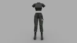 Black Cargo Outfit