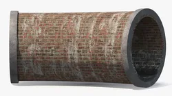 Brick Sewer Turn 5m 3D model
