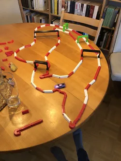 Bridge and track connector for Turbo Racing 1/76 RC race track